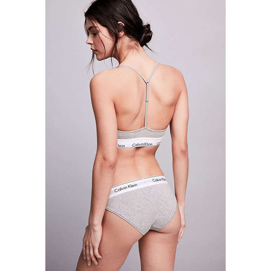 Conjunto Sujetador y Slip Calvin Klein Mujer Gris